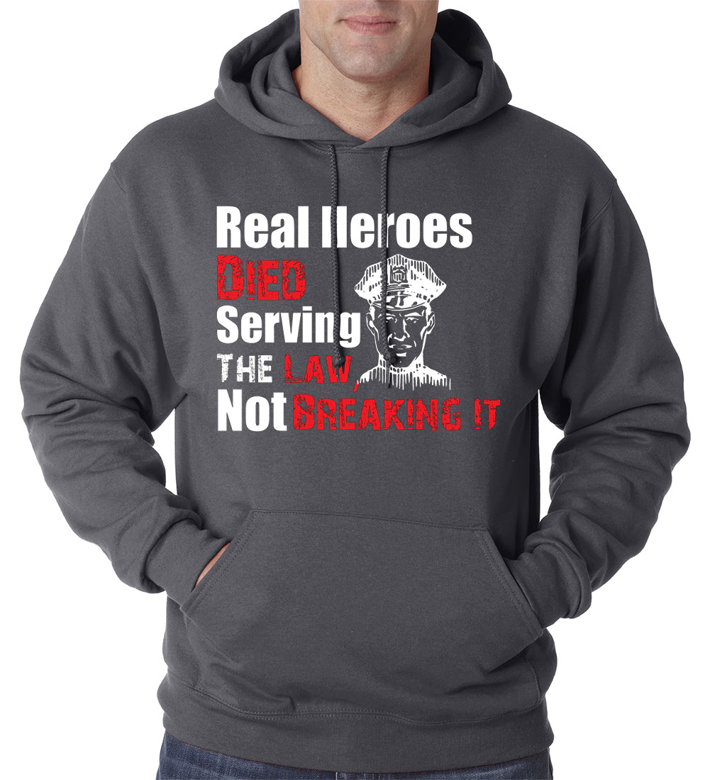 Real Heroes Adult Hoodie