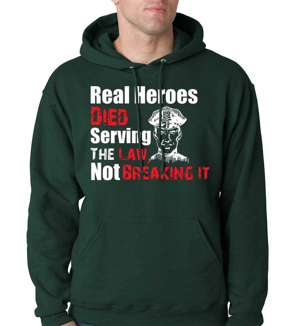 Real Heroes Adult Hoodie