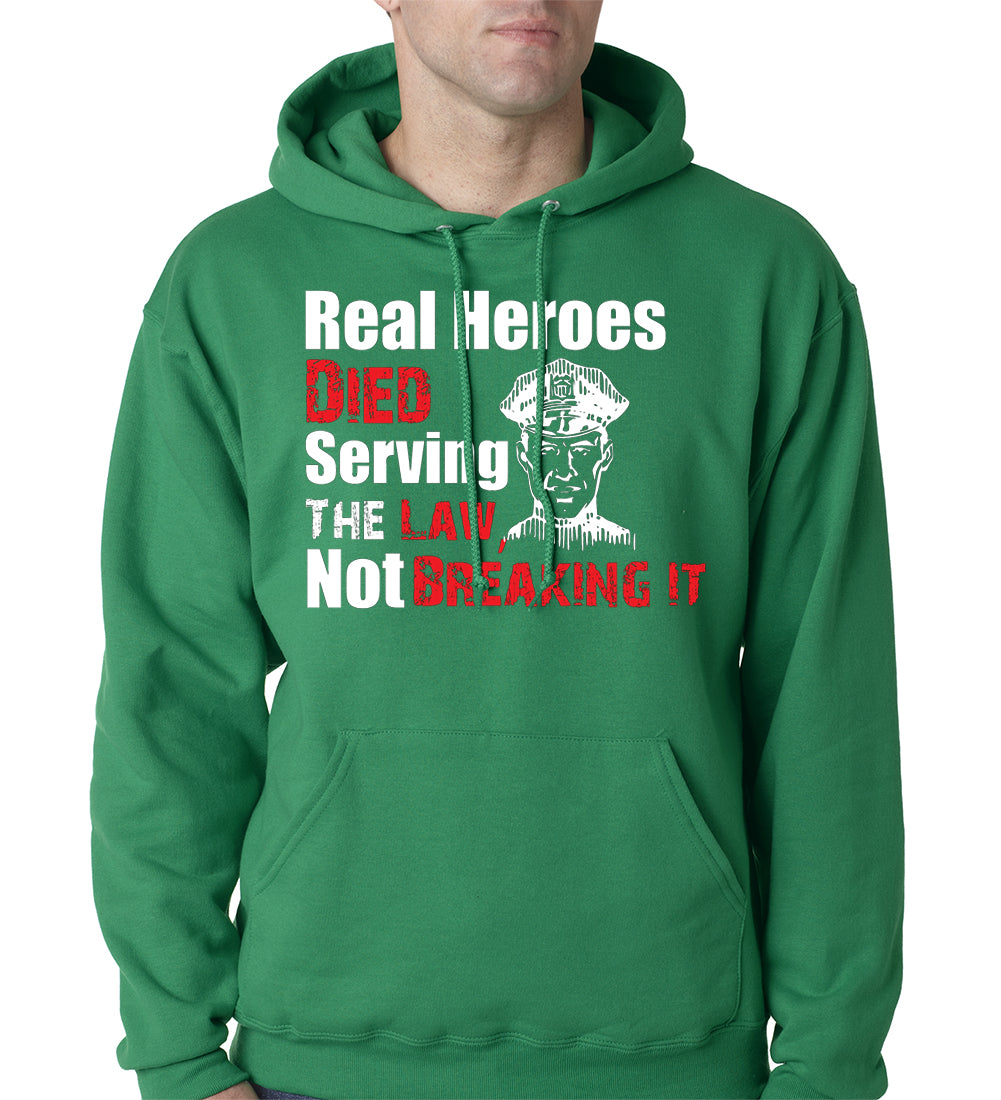 Real Heroes Adult Hoodie