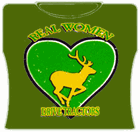 Real Women Drive Tractors Girls T-Shirt