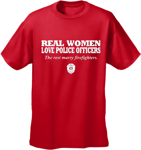 Real Women Love Police Officers Men's T- Shirt
