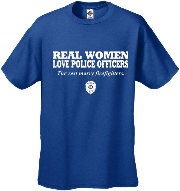 Real Women Love Police Officers Men's T- Shirt