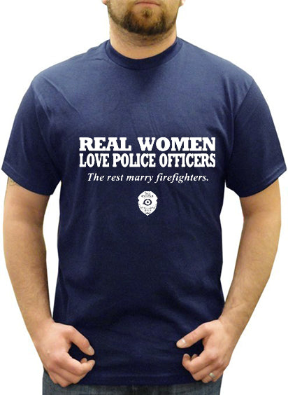 Real Women Love Police Officers Men's T- Shirt