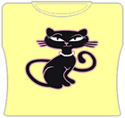 Retro Kitty Girls T-Shirt