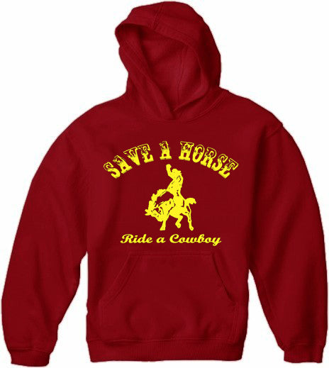 Ride A Cowboy Adult Hoodie