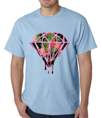 Roses Dripping Diamond Mens T-shirt