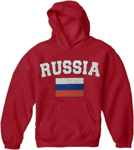 Russia Vintage Flag International Hoodie