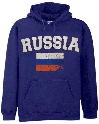 Russia Vintage Flag International Hoodie