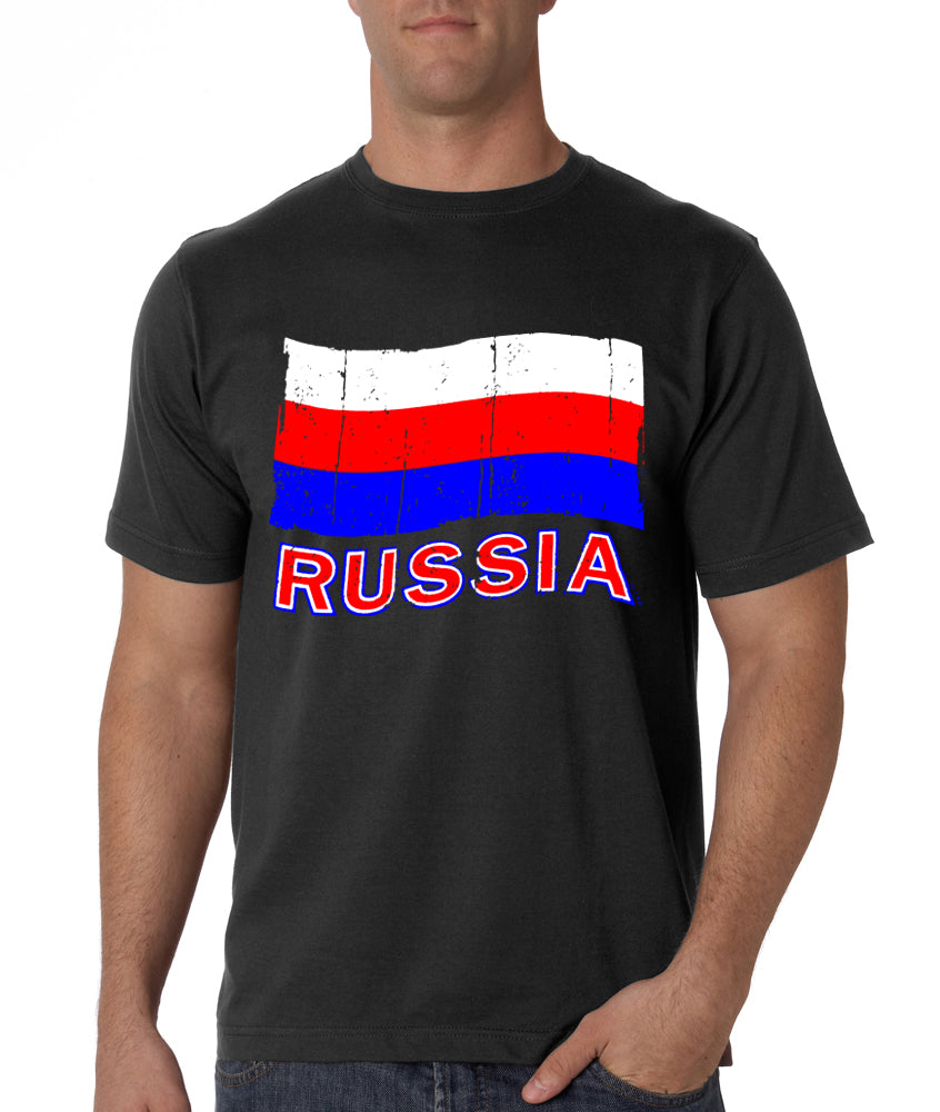 Russia Vintage Flag Men's T-Shirt