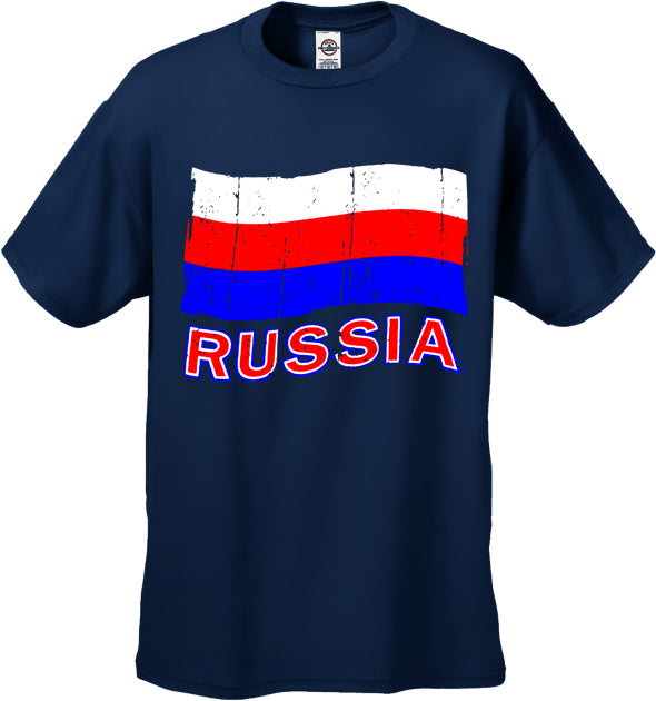 Russia Vintage Flag Men's T-Shirt