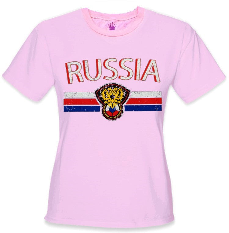 Russia Vintage Shield International Girls T-Shirt
