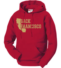 SACK FRANCISCO San Francisco 49ers Football Adult Hoodie