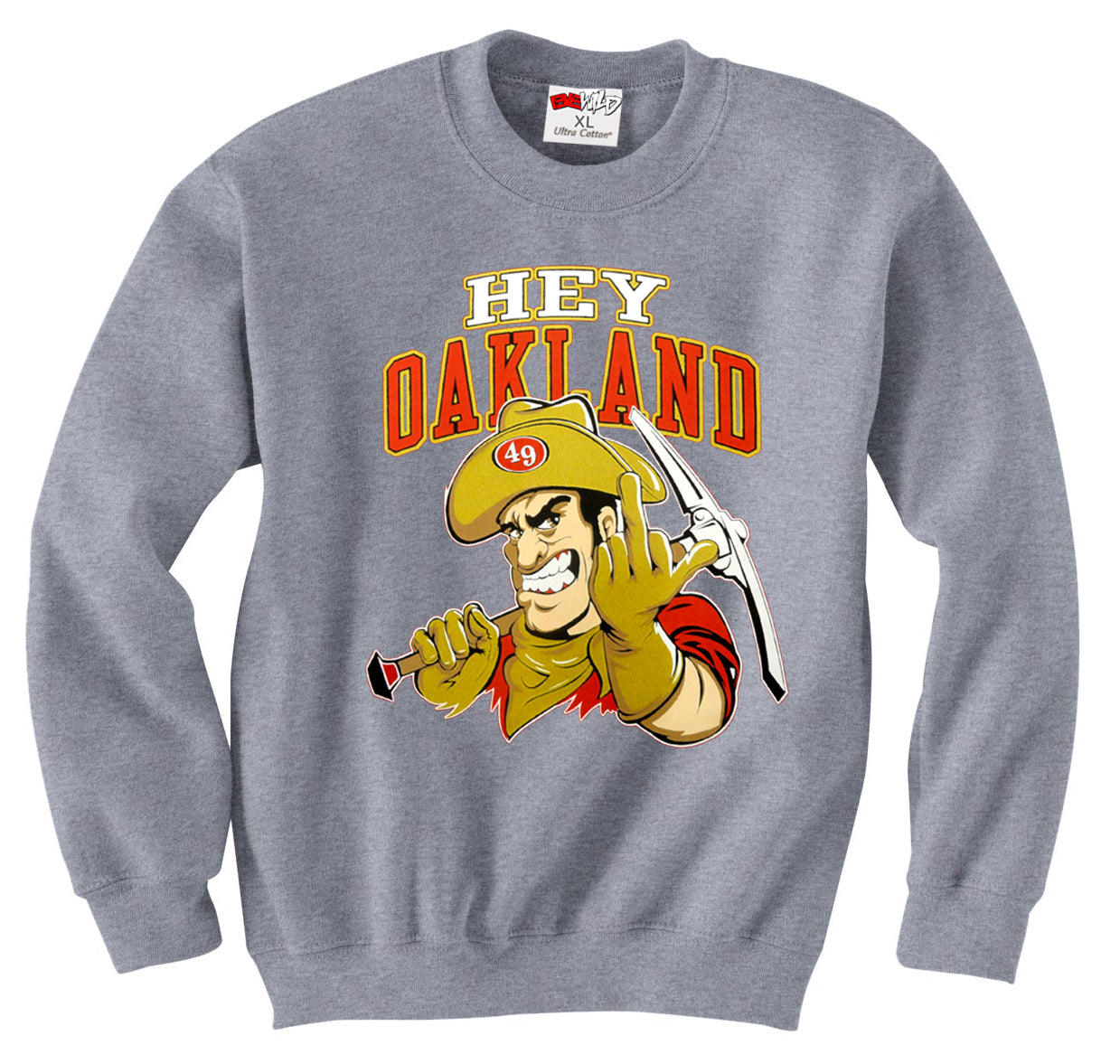 San Francisco Fan - Hey Oakland Adult Crewneck