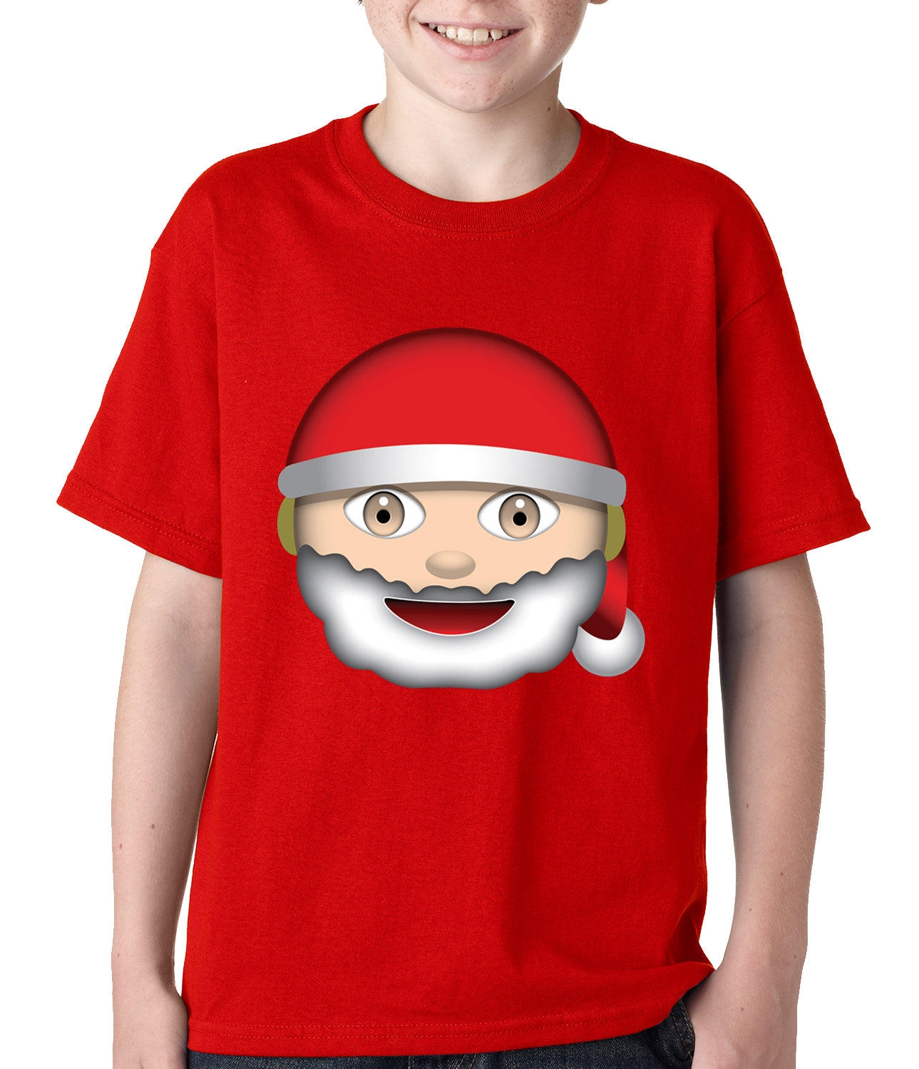 Santa Emoji Kids T-shirt