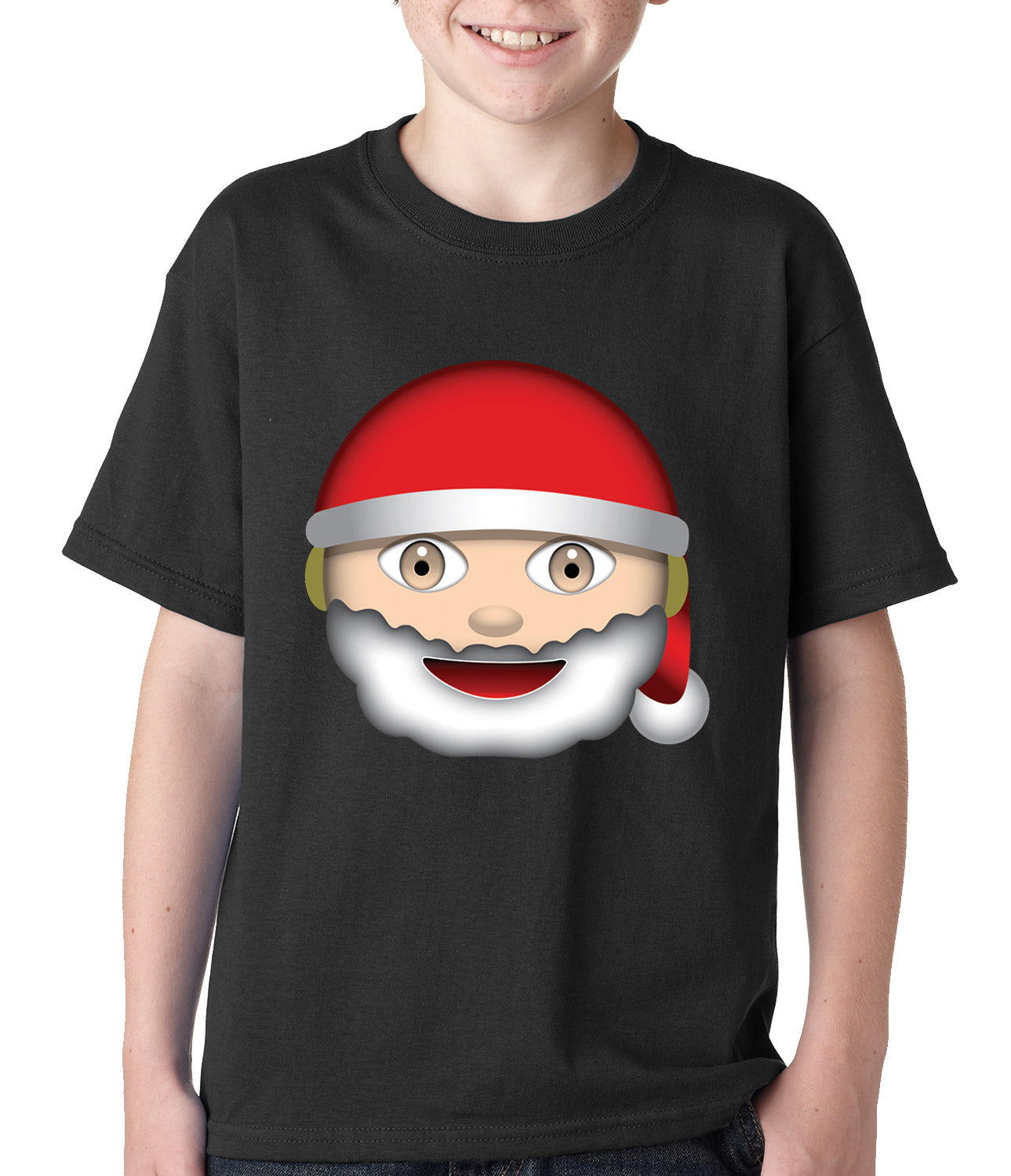 Santa Emoji Kids T-shirt
