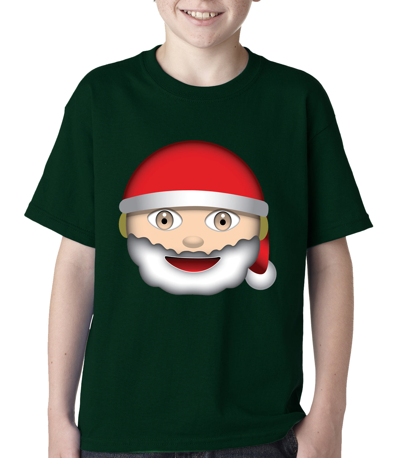 Santa Emoji Kids T-shirt