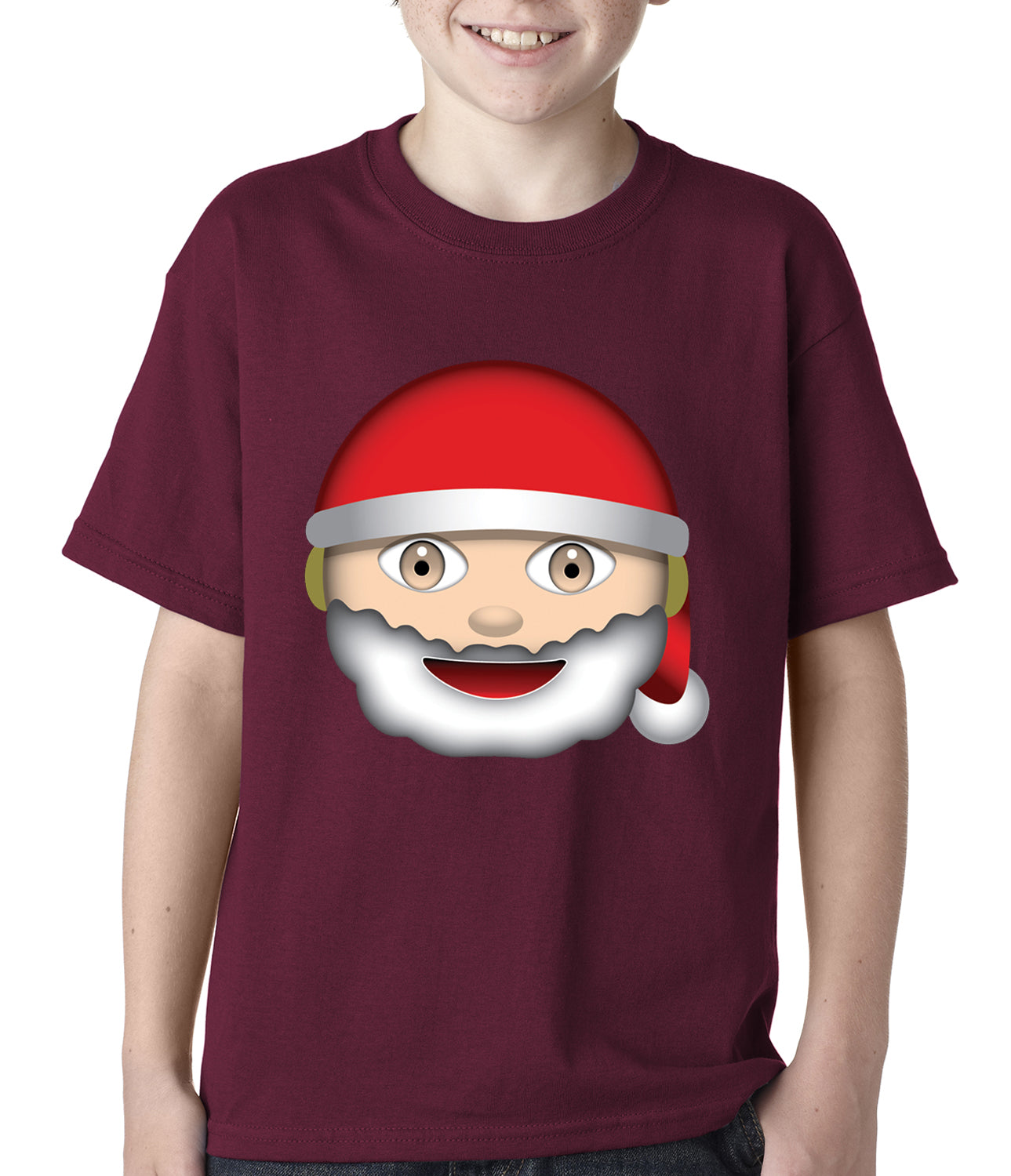 Santa Emoji Kids T-shirt