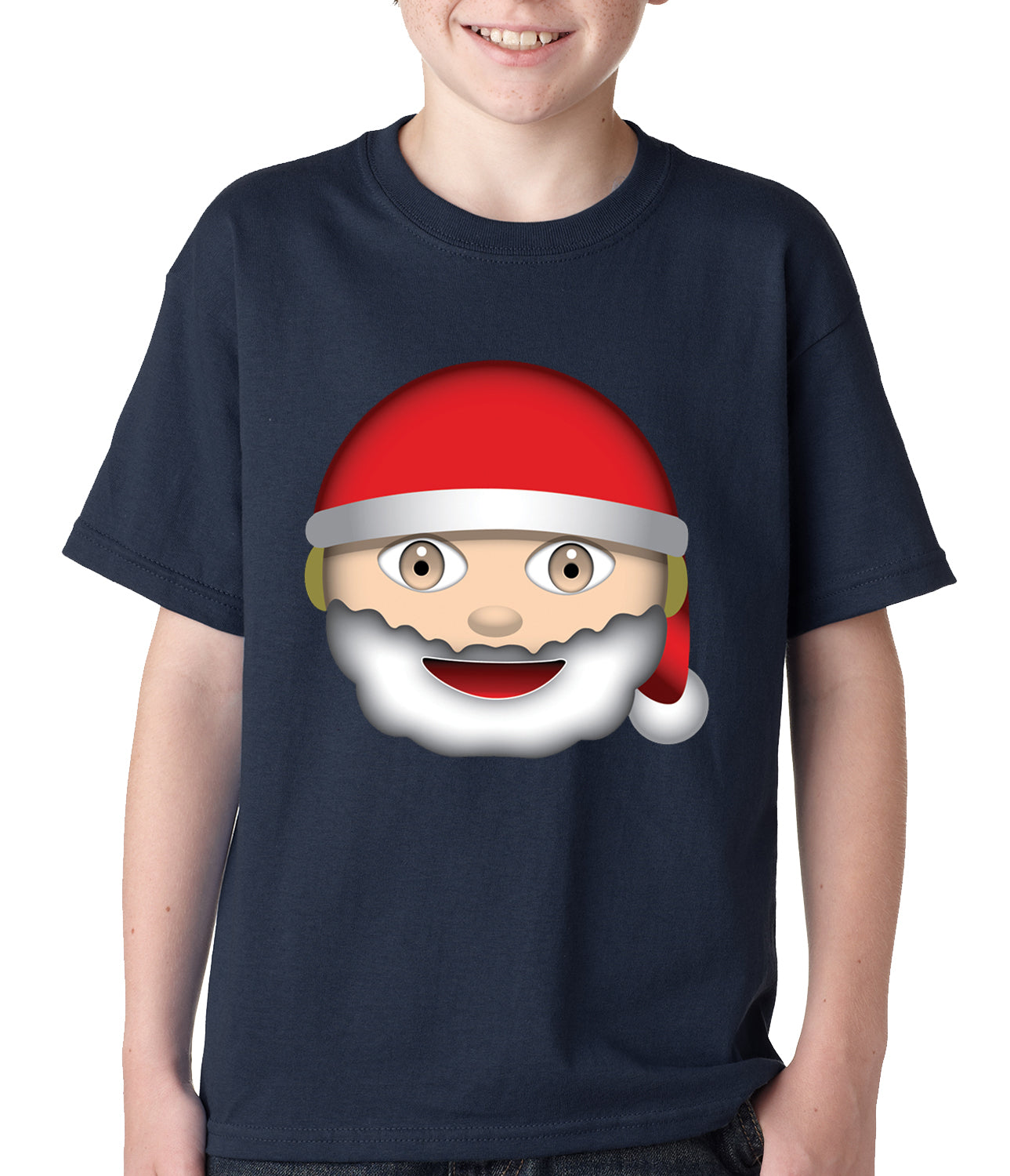 Santa Emoji Kids T-shirt
