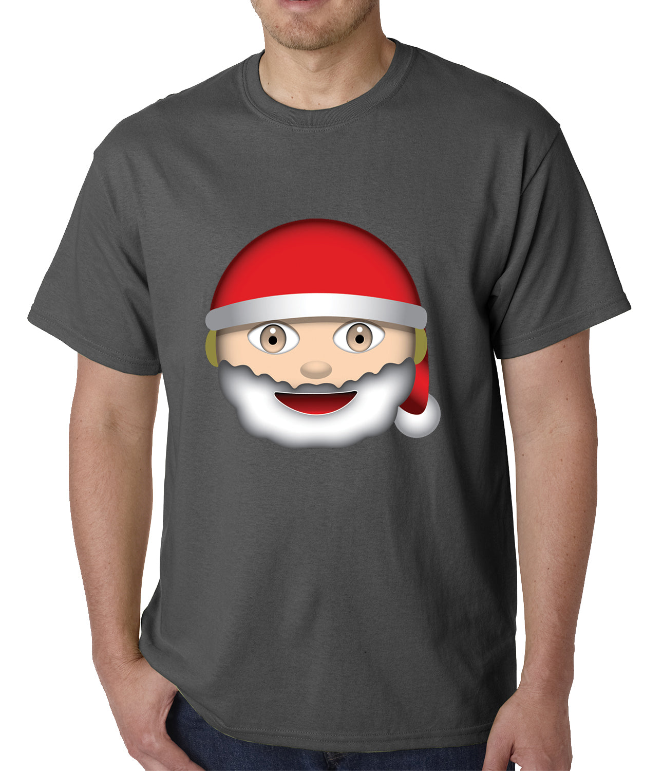 Santa Emoji Mens T-shirt