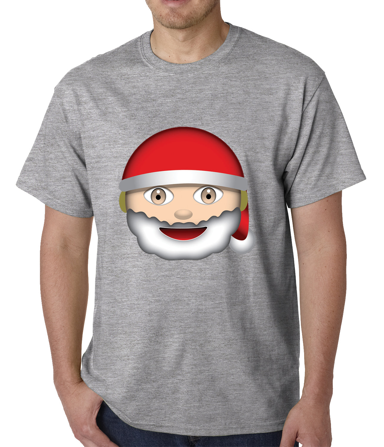 Santa Emoji Mens T-shirt