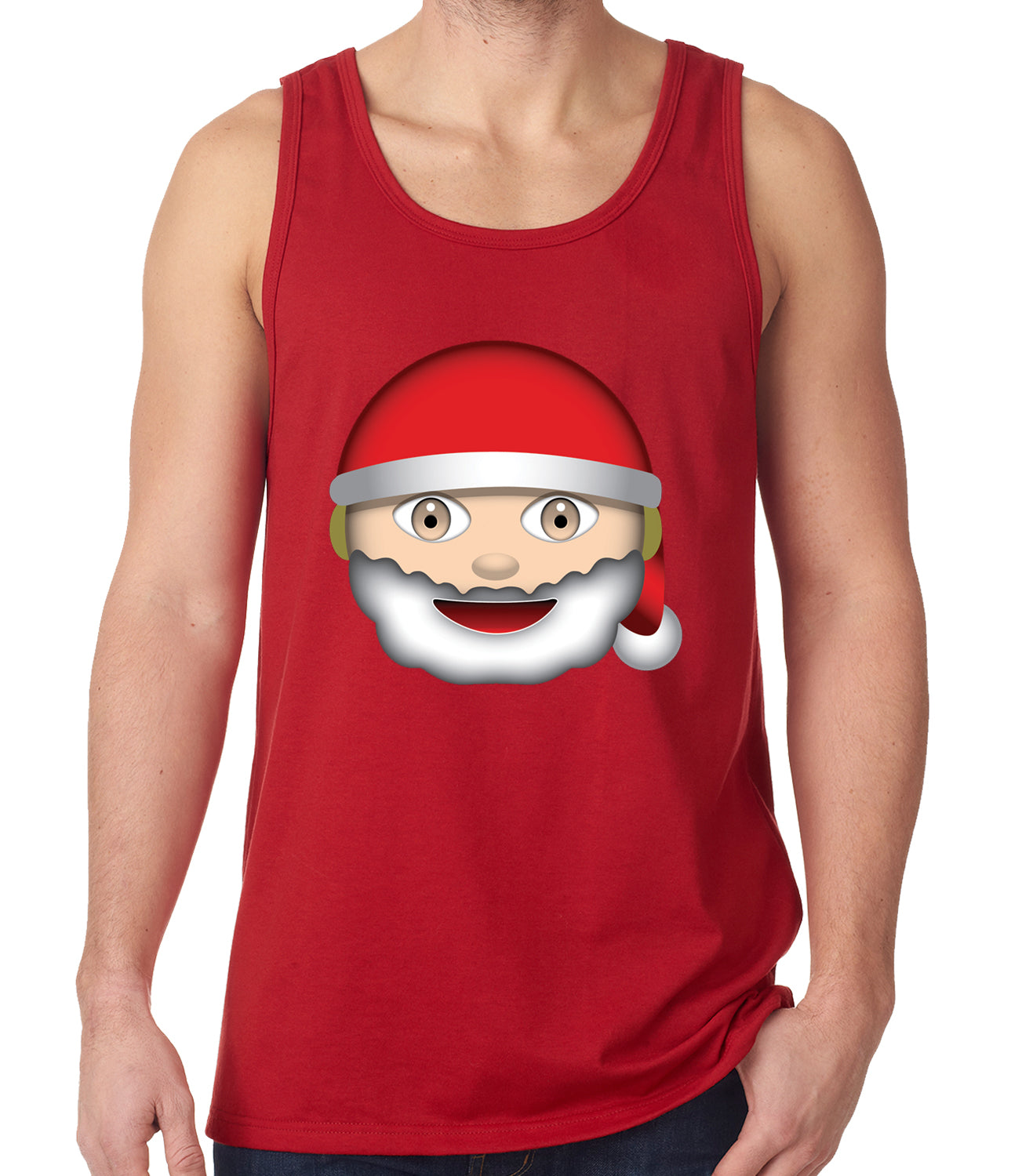 Santa Emoji Tank Top