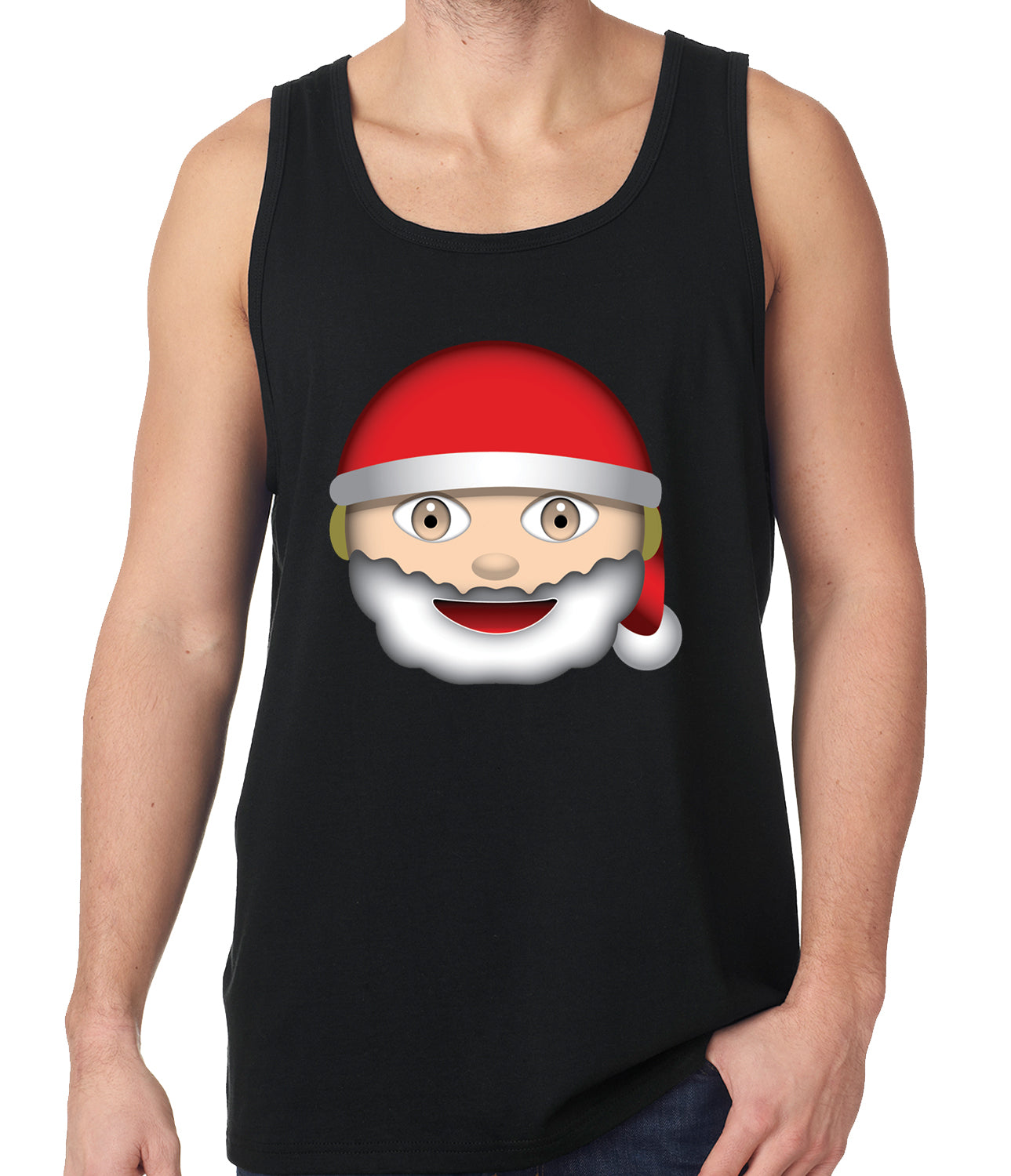 Santa Emoji Tank Top