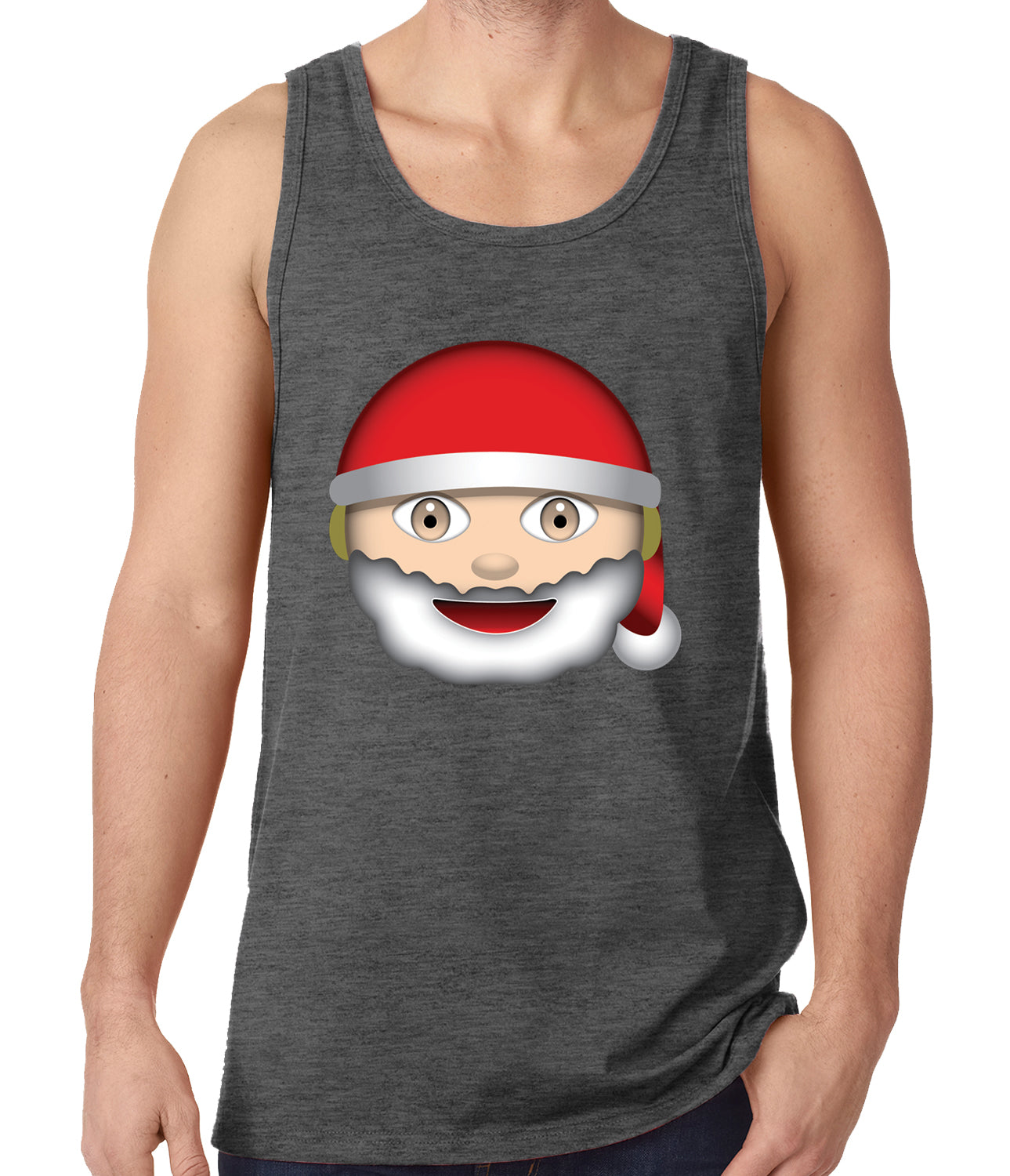 Santa Emoji Tank Top