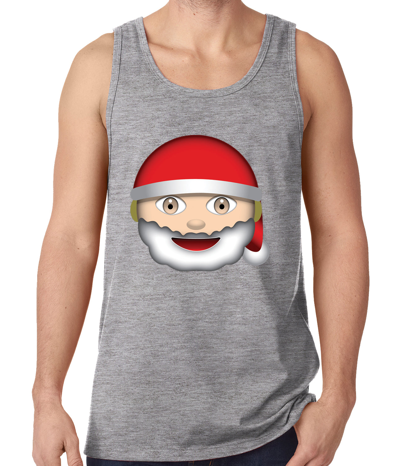 Santa Emoji Tank Top