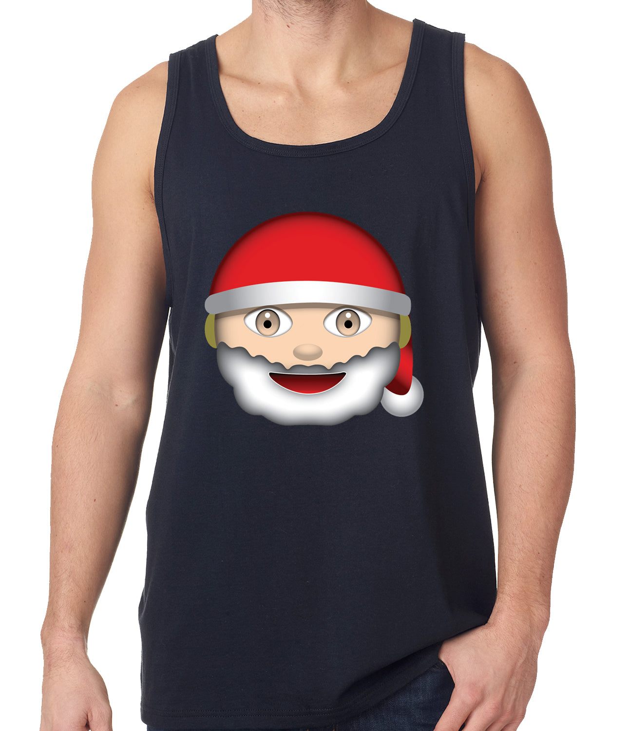 Santa Emoji Tank Top
