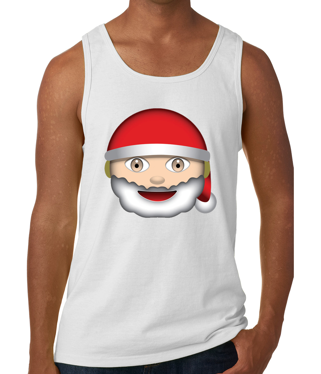 Santa Emoji Tank Top