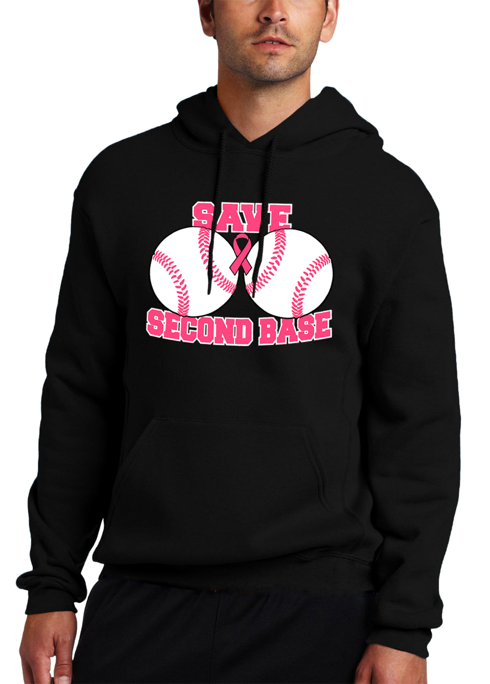 Save Second Base Adult Hoodie