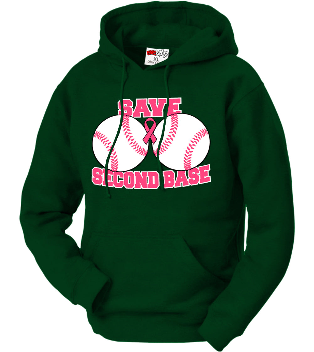 Save Second Base Adult Hoodie