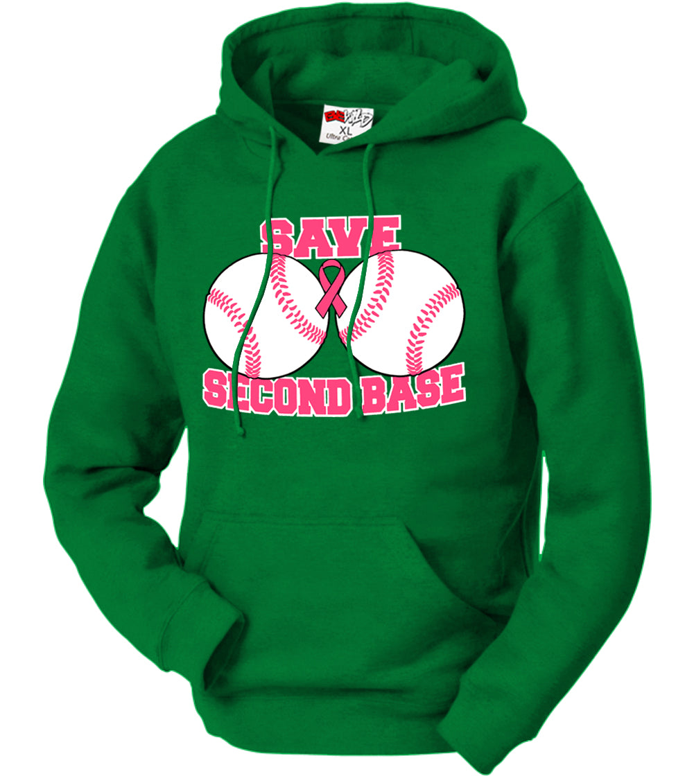 Save Second Base Adult Hoodie