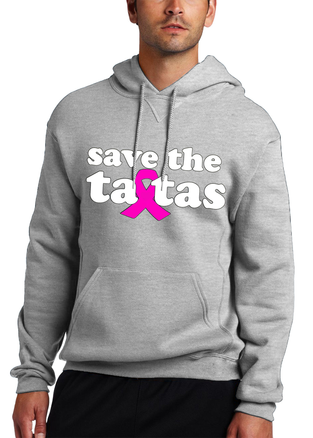 Save The Ta Tas Breast Cancer Awareness Adult Hoodie