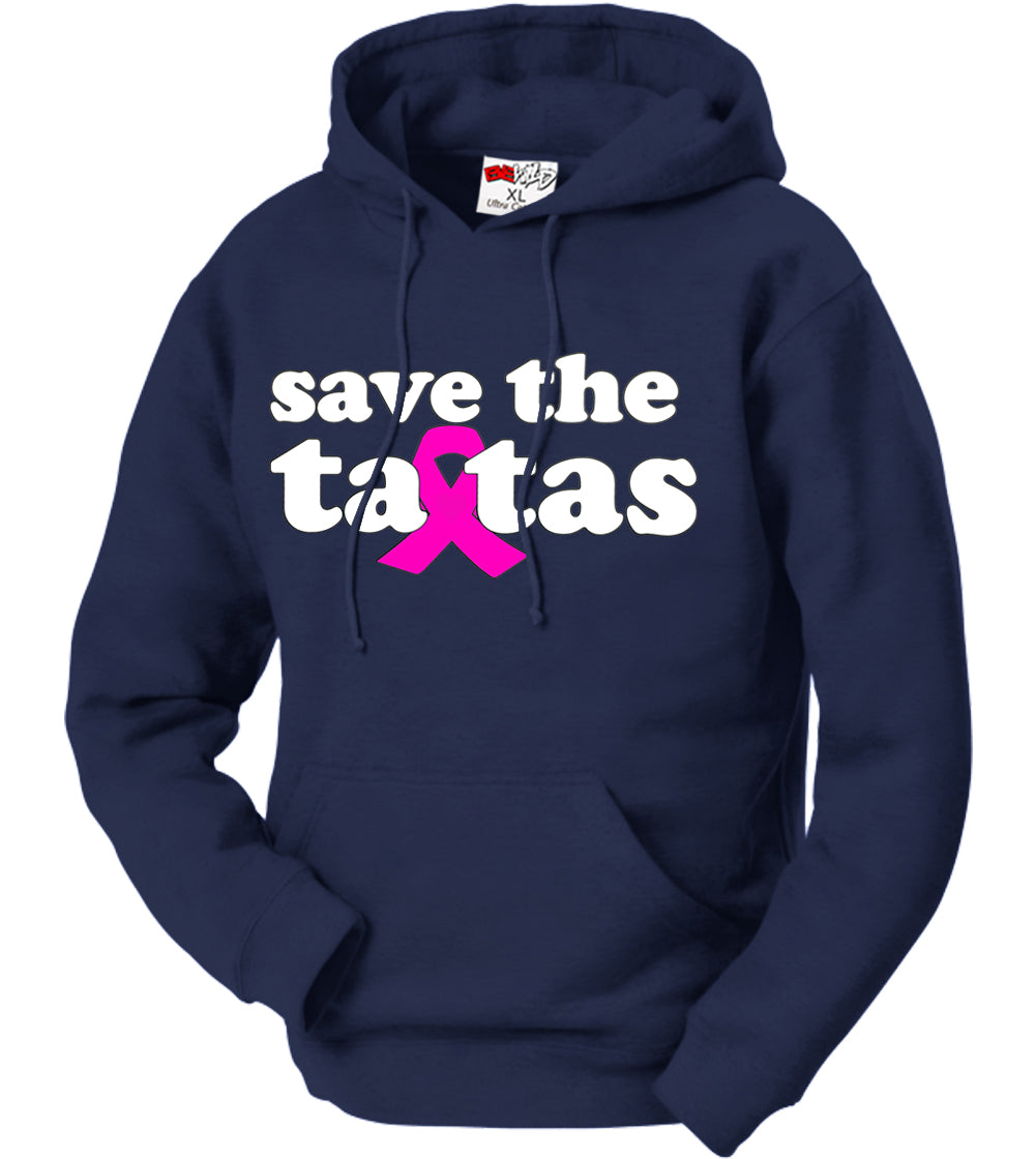 Save The Ta Tas Breast Cancer Awareness Adult Hoodie