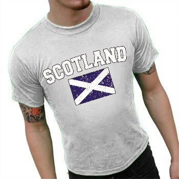 Scotland Vintage Flag International Mens T-Shirt
