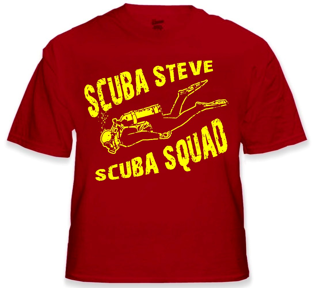 Scuba Steve Scuba Squad T-Shirt From the Movie Big Daddy