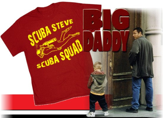 Scuba Steve Scuba Squad T-Shirt From the Movie Big Daddy