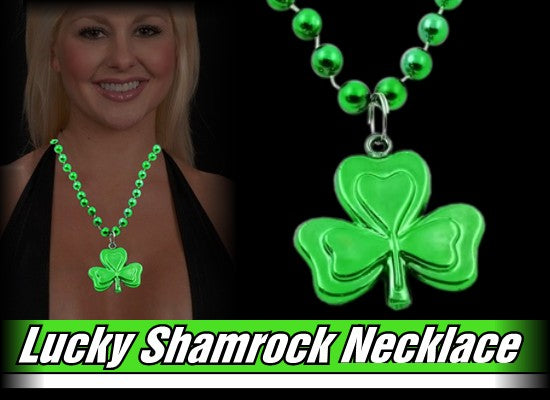 St. Patrick's Day Irish Shamrock Necklaces (12 pack)