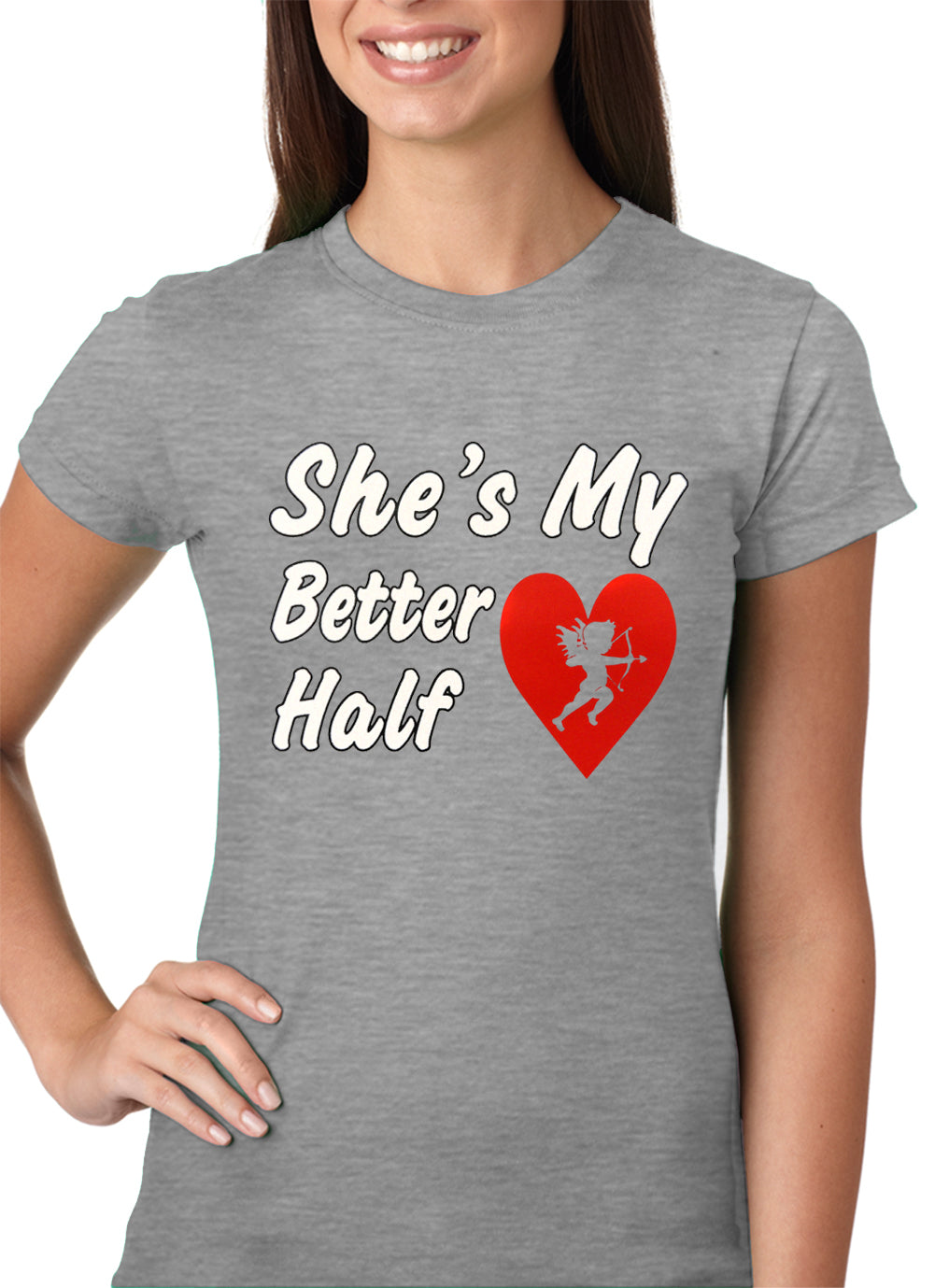 She's My Better Half Girls T-shirt