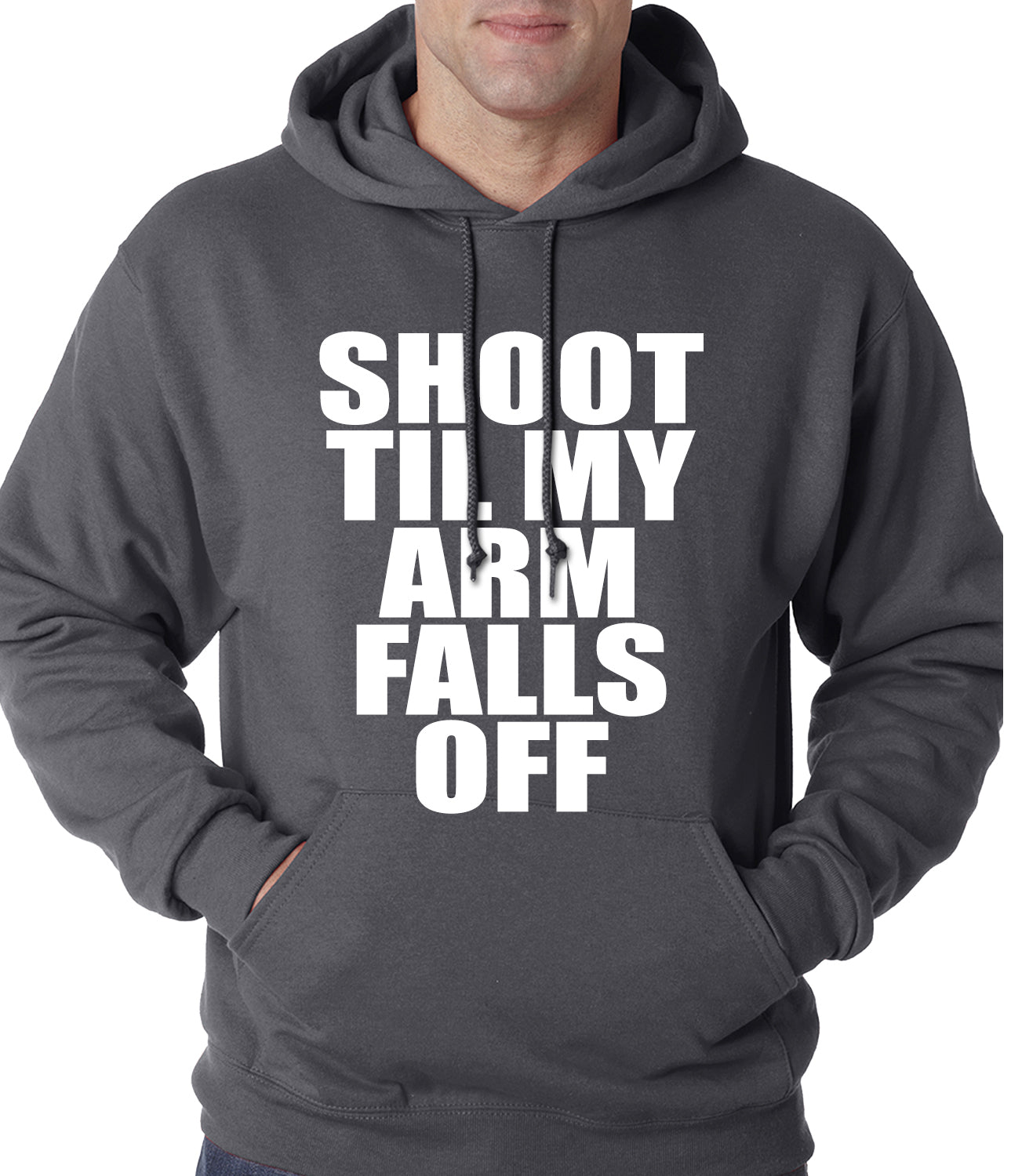 Shoot Til My Arm Falls Off Basketball Adult Hoodie