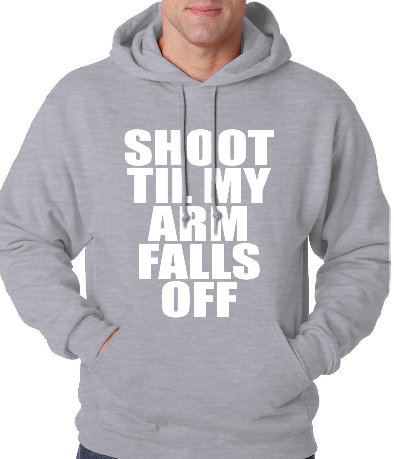 Shoot Til My Arm Falls Off Basketball Adult Hoodie
