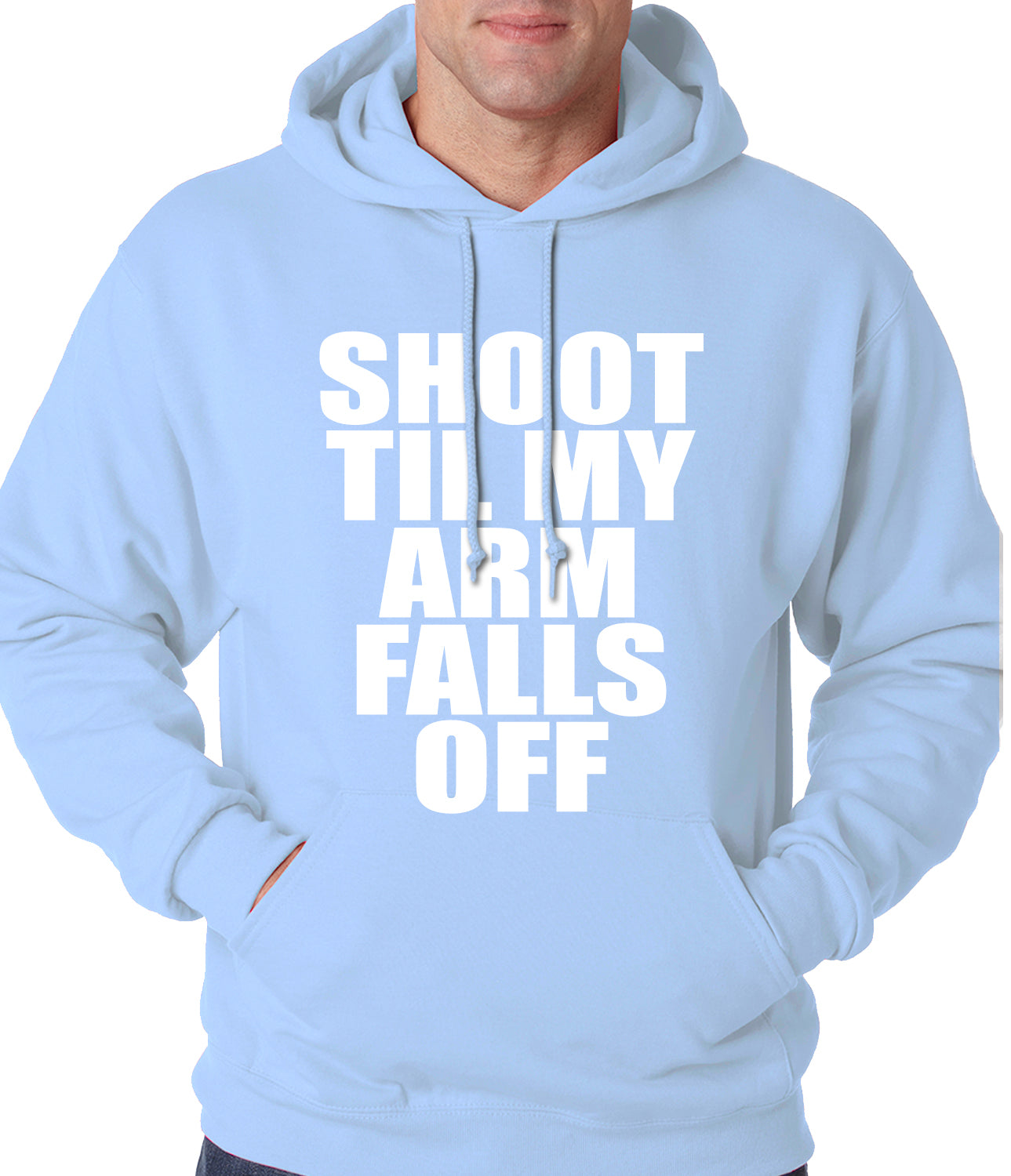 Shoot Til My Arm Falls Off Basketball Adult Hoodie