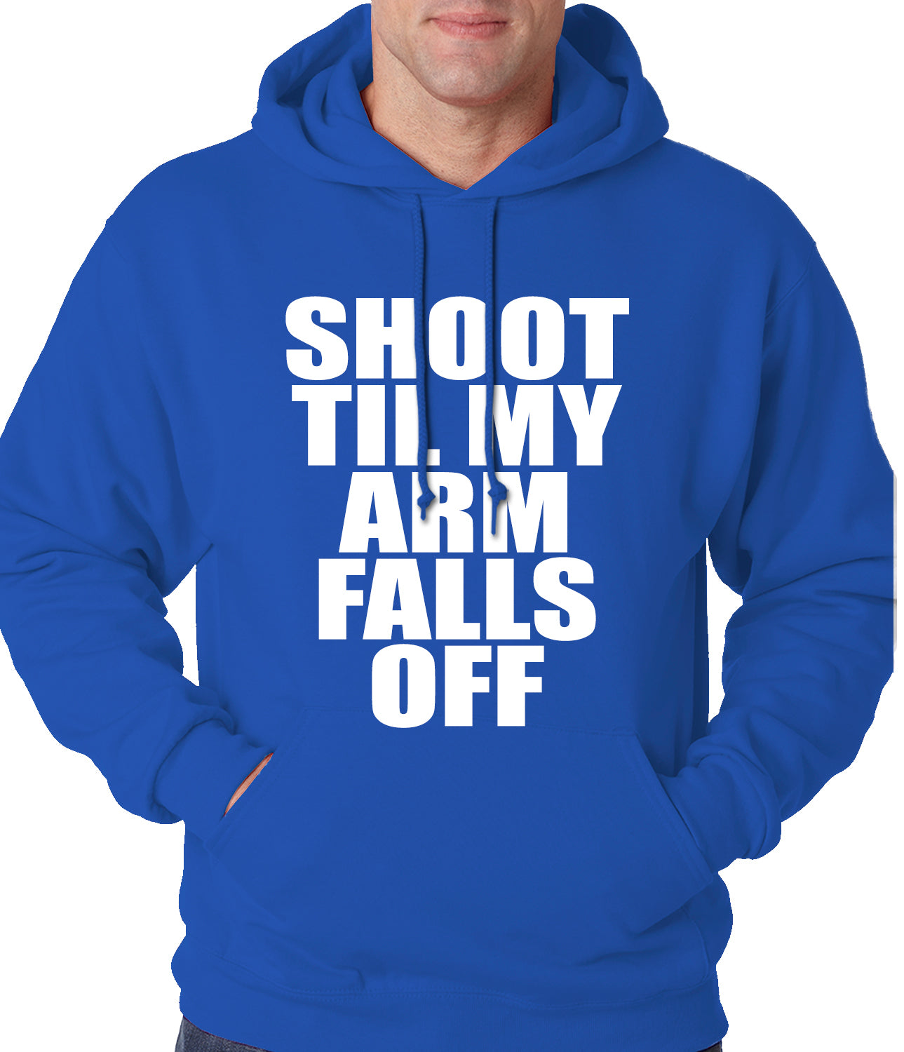 Shoot Til My Arm Falls Off Basketball Adult Hoodie