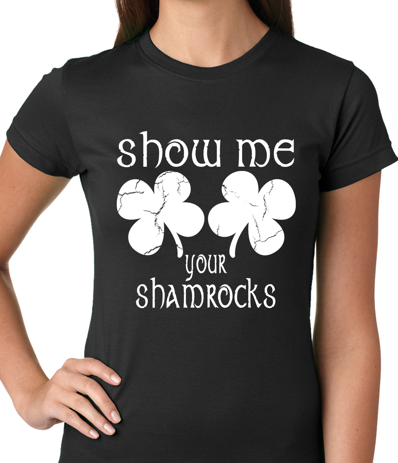 Show Me Your Shamrocks St. Patrick's Day Girls Shirts