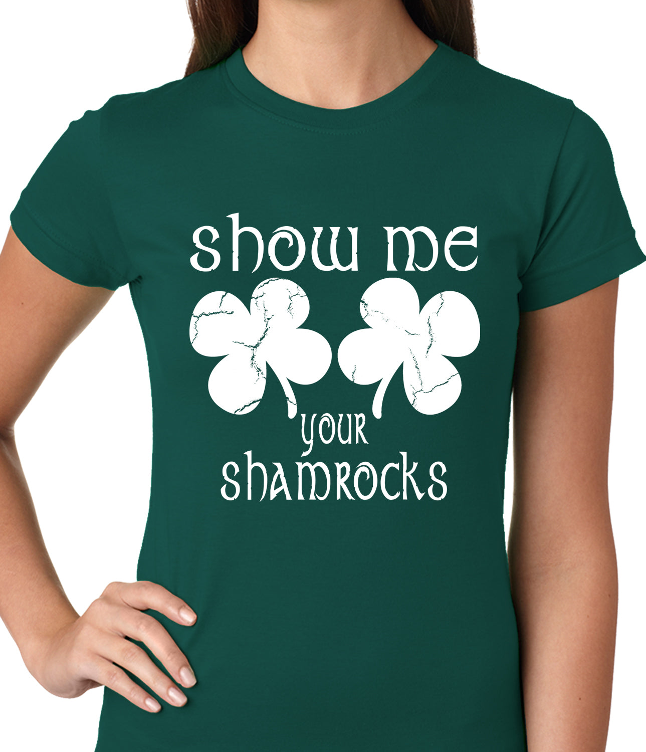 Show Me Your Shamrocks St. Patrick's Day Girls Shirts