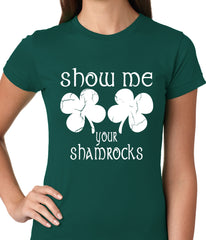 Show Me Your Shamrocks St. Patrick's Day Girls Shirts