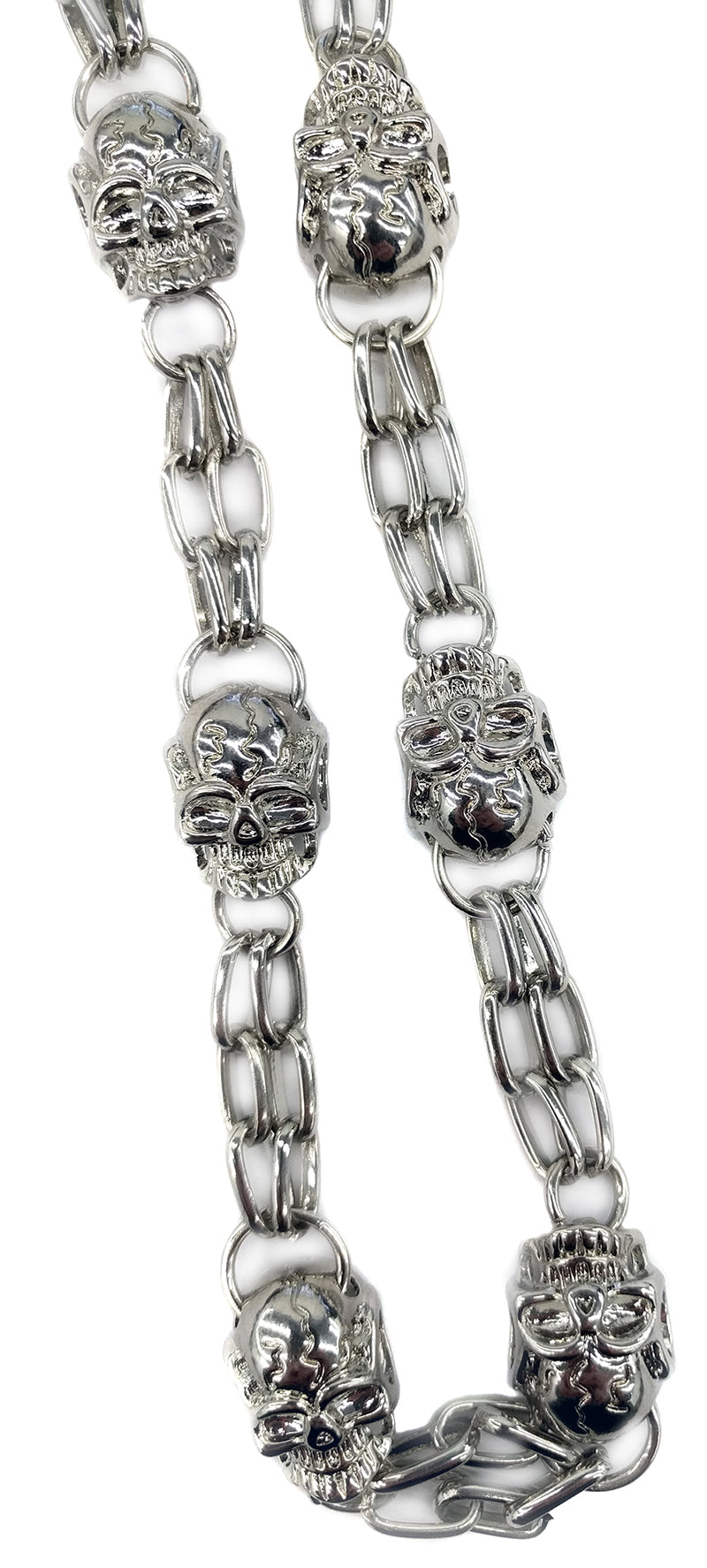 Silver Skull of Death Jean and Wallet Chain