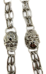 Silver Skull of Death Jean and Wallet Chain