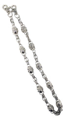 Silver Skull of Death Jean and Wallet Chain